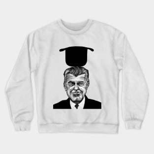 Rene Magritte with bowler hat Crewneck Sweatshirt